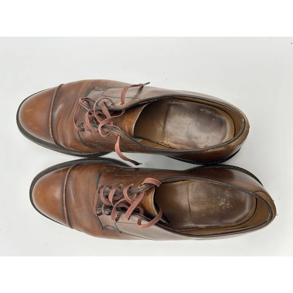 Lloyd And Haig Wing Custom Built Cap Toe Shoes 9 1/2 C/E Brown‎